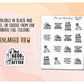 Book Lovers Quote and Phrases VERSION 1 Sampler Sticker Sheet for Planners