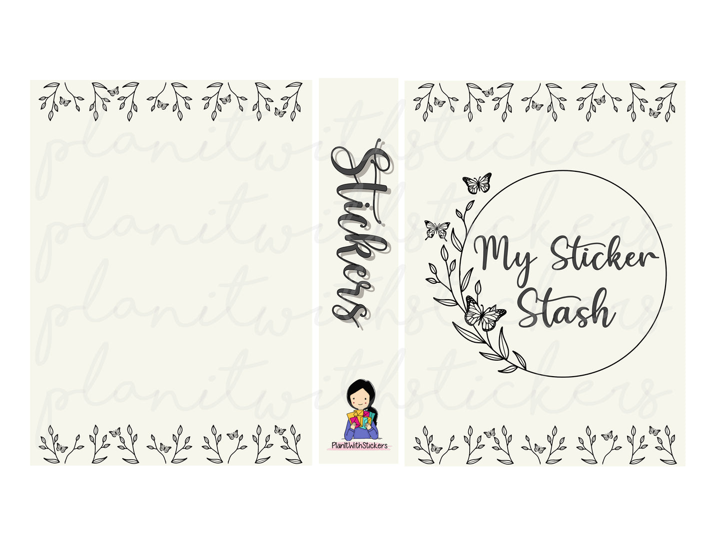 Butterfly Circle - My Sticker Stash - Sticker Storage Album