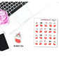 Christmas Stocking Holiday Cats Sticker Sheet