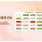 Christmas Holiday Winter Washi Tape Sample Stickers