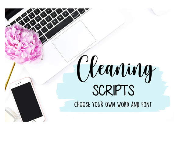 Cleaning Script Stickers