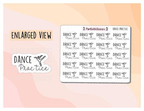 Dance Stickers for Tracking Dance Lessons