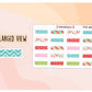 Festive Washi Tape Sample Stickers