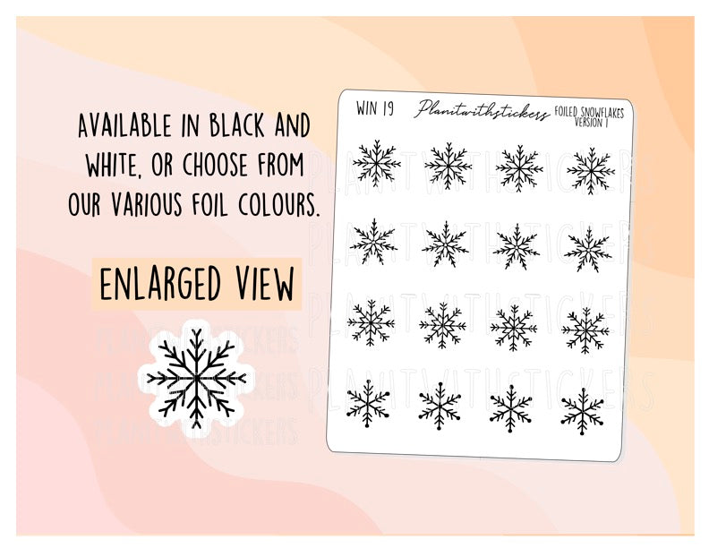 Small Snowflake Stickers (V1)