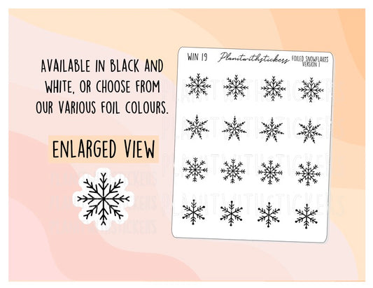 Small Snowflake Stickers (V1)