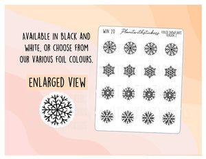Small Snowflake Stickers (V2)