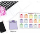 "Today I Am Grateful For" Gratitude Stickers in Rainbow Colors