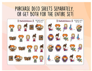 Halloween Witch Trio Deco Sheets (2 SHEETS AVAILABLE)