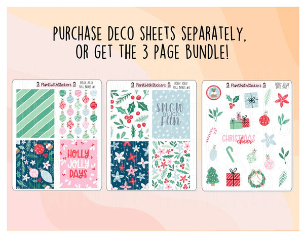 Holly Jolly Full Boxes and Deco Sticker Sheets (3 SHEETS AVAILABLE)