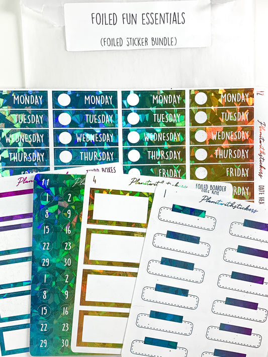 BUNDLE - Fun Foiled Essentials! (Sticker Bundle)