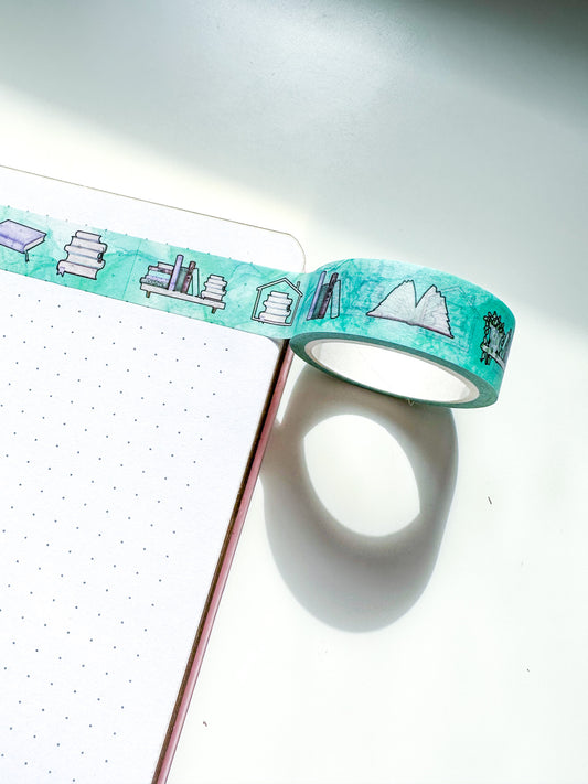 "Bookish Things" Books and Reading Washi Tape Roll