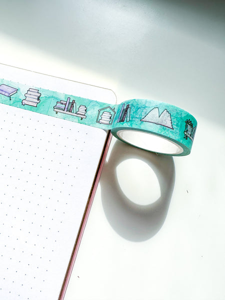 "Bookish Things" Books and Reading Washi Tape Roll