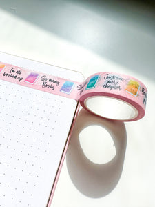"I'm All Booked Up" Books and Reading Washi Tape Roll