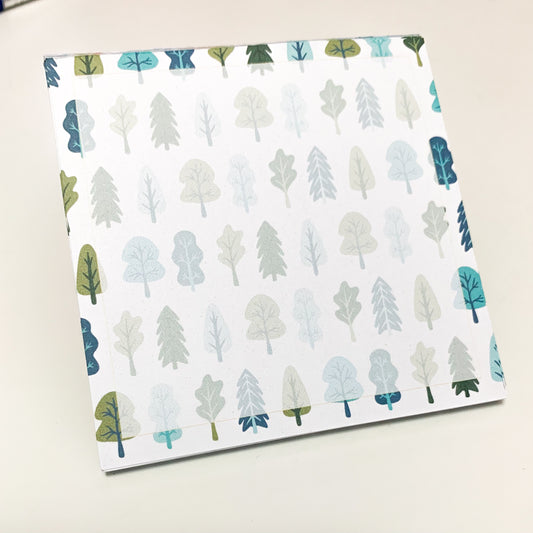 Winter Trees Premium Notepad - Made by Mama Chan