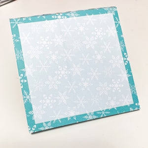 Winter Snowflake Premium Notepad - Made by Mama Chan