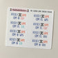Canadian Hockey Team - 2024/25 - Hockey Game Tracker Stickers [NO DISCOUNT CODES PLEASE]