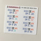 American Hockey Team - 2024/25 - Hockey Game Tracker Stickers [NO DISCOUNT CODES PLEASE]