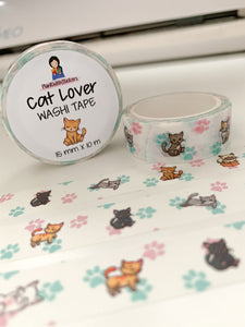 Kawaii Cat Lover Washi Tape Roll (EXCLUSIVE) [MAX. 2 ROLLS PER ORDER]