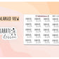 Karate Lesson Tracker Stickers