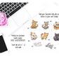 Kawaii Cartoon Cat Die-Cut Stickers