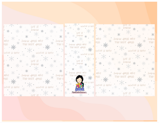 Let It Snow Sticker Storage Album