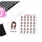 Sick Day Unwell Chibi Girl Luna Character Sticker for , Plum Paper, Recollections, and similar planners