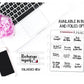 Mental Health / Self Care Sampler Self Care Stickers
