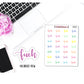 "Fu*k" Typography Cuss Word Adult Language Potty Mouth Sticker