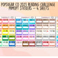 2023 Popsugar Reading Challenge Planner Sticker Kit Planner Stickers for Journal, Book Planner, and Scrapbooks.