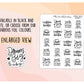 Positive Quote and Phrases Sampler (VERSION 5) Sticker Sheet for Planners