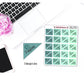 Payday Triangle Corner Stickers (Green) for Daily, Weekly, or Monthly Layout Use in , Plum Paper, Recollections, and similar planners