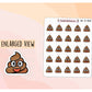 Pile of Poop / Shit Emoji Icon Sticker