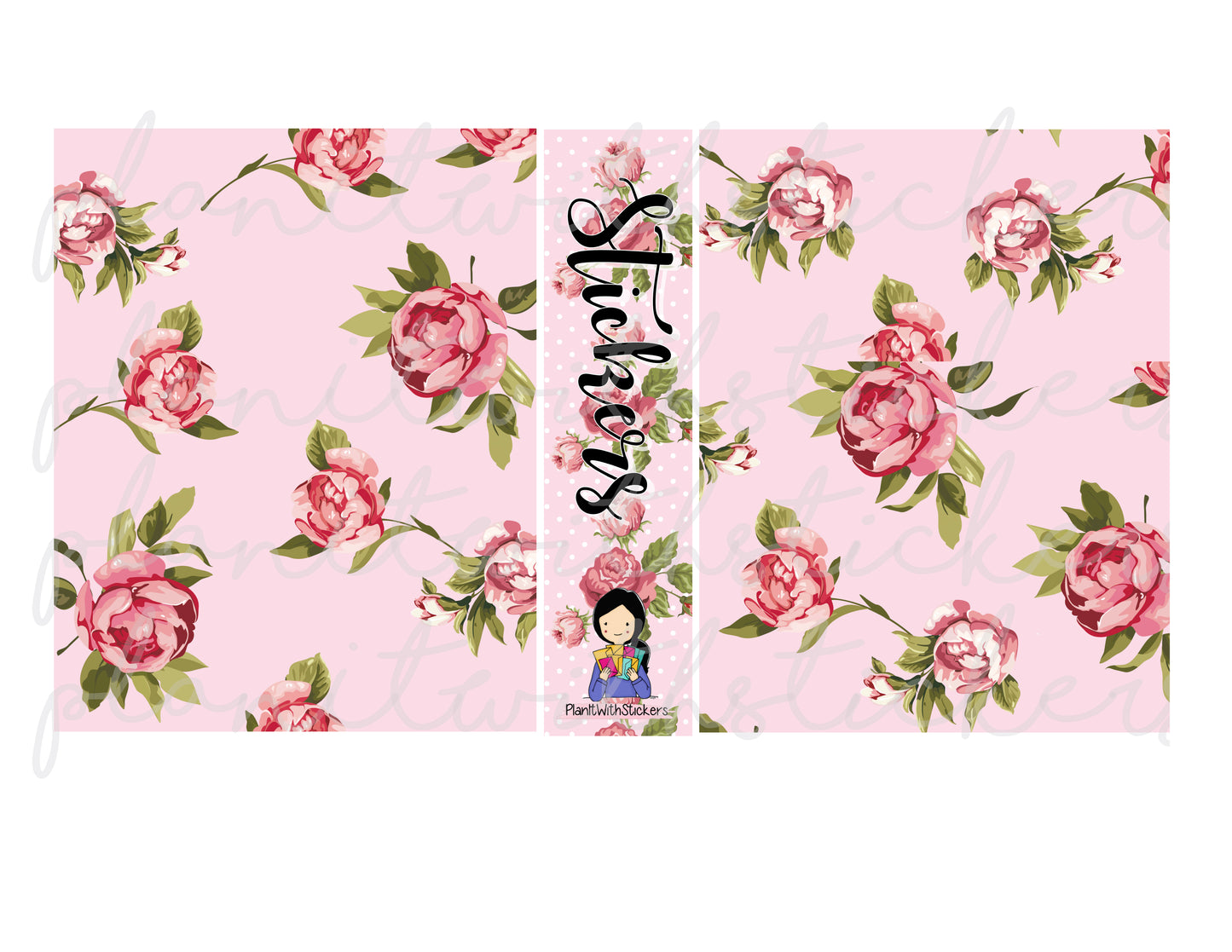 Pink Roses Sticker Storage Album