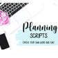 Planning Script Stickers (FONT 1-3)