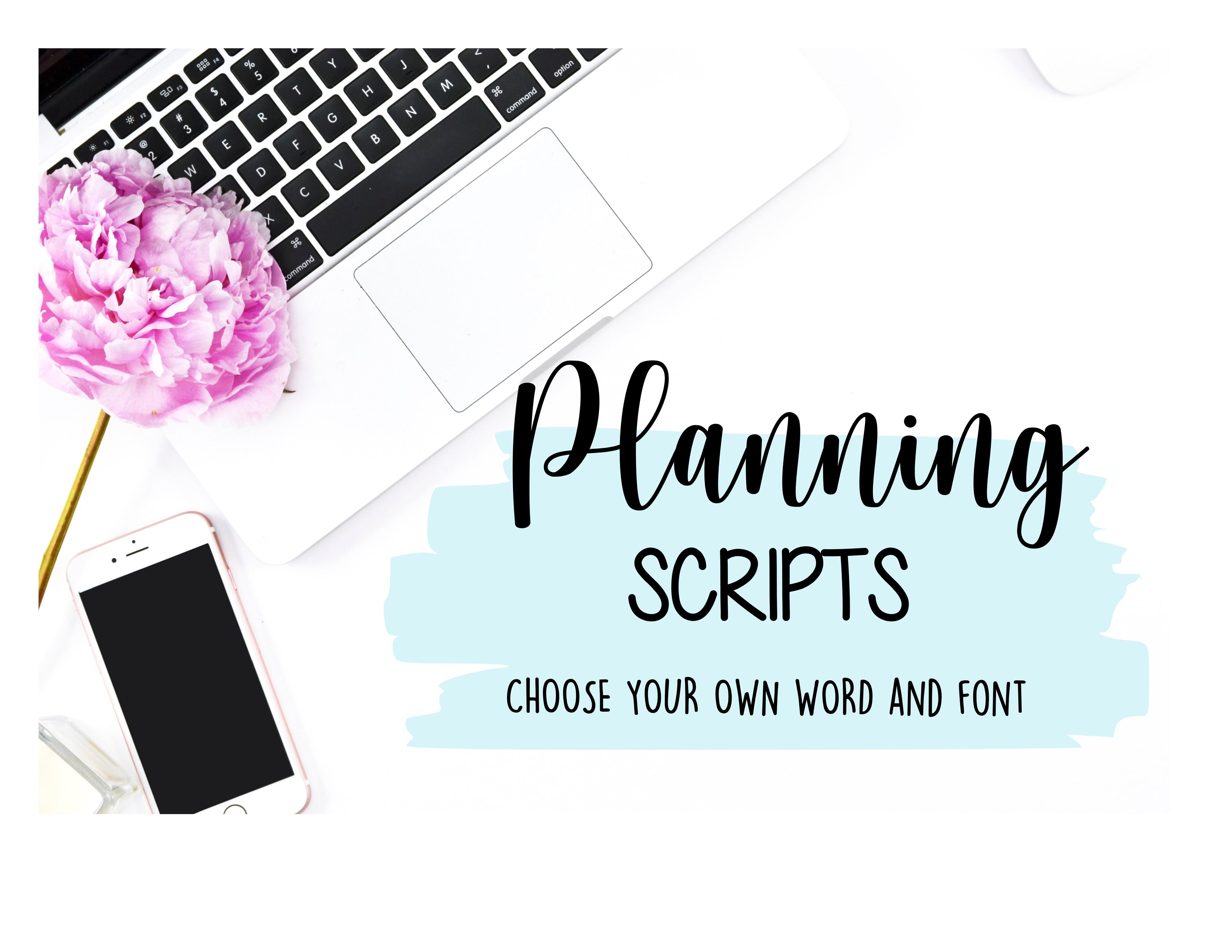 Planning Script Stickers (FONT 1-3) – PlanItWithStickers