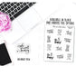 Positive Quote and Phrases Sampler (VERSION 2) Sticker Sheet for Planners