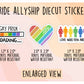 Pride Allyship Diecut Stickers