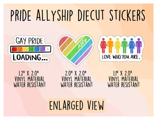 Pride Allyship Diecut Stickers