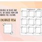 Rectangle Taped Note Paper Functional Stickers