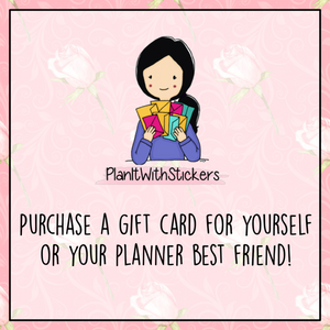 PlanItWithStickers Gift Card