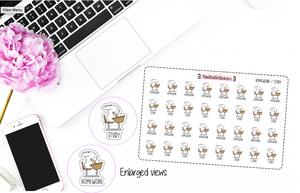 Homework / Study School Tracker Stickers Bunny Stickers