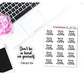 "Don't Be So Hard on Yourself" Self Care Stickers