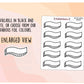 Sketched Ribbon Banner Functional Stickers