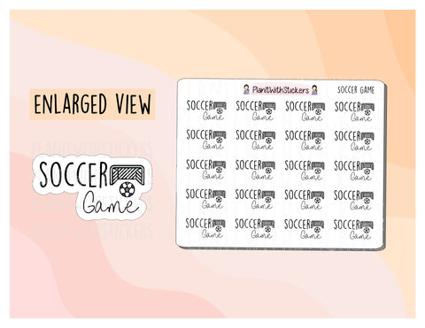 Soccer Game Stickers