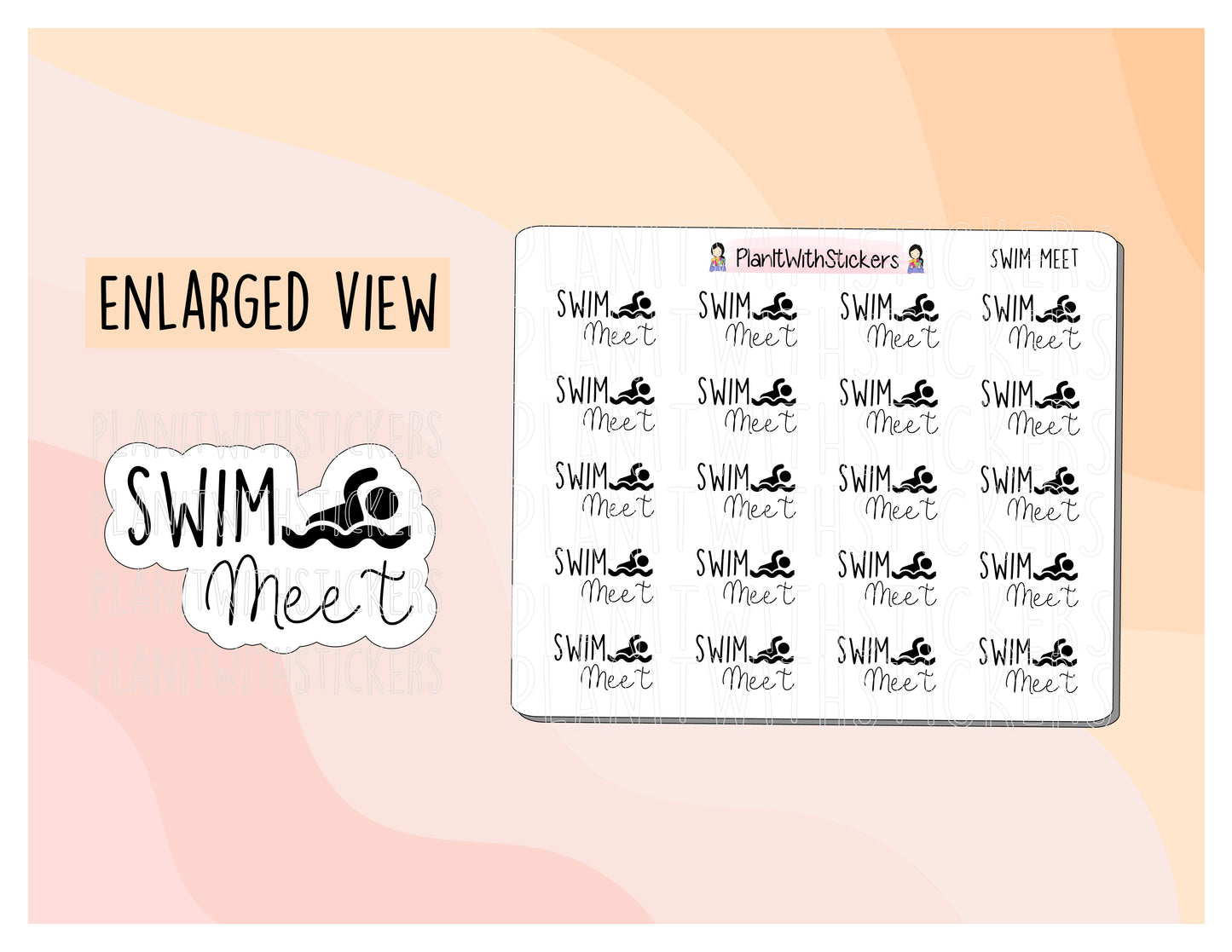 Swim Meet Stickers