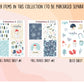 Snow Day Washi Strip Stickers