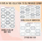 Winter Weather Stitched Half Box Stickers