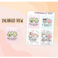 Valentine Kawaii Full Box Love Romantic / Romance Quote Stickers