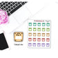 Weight Scale (Color) Health and Fitness Body Measurement Sticker for , Plum Paper, Recollections, and similar planners
