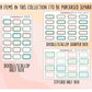Floral Bloom Stitched Half Box Functional Stickers